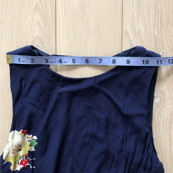 Zara Trafaluc Collection Floral Slit Dress in Navy - Picture 2 of 12